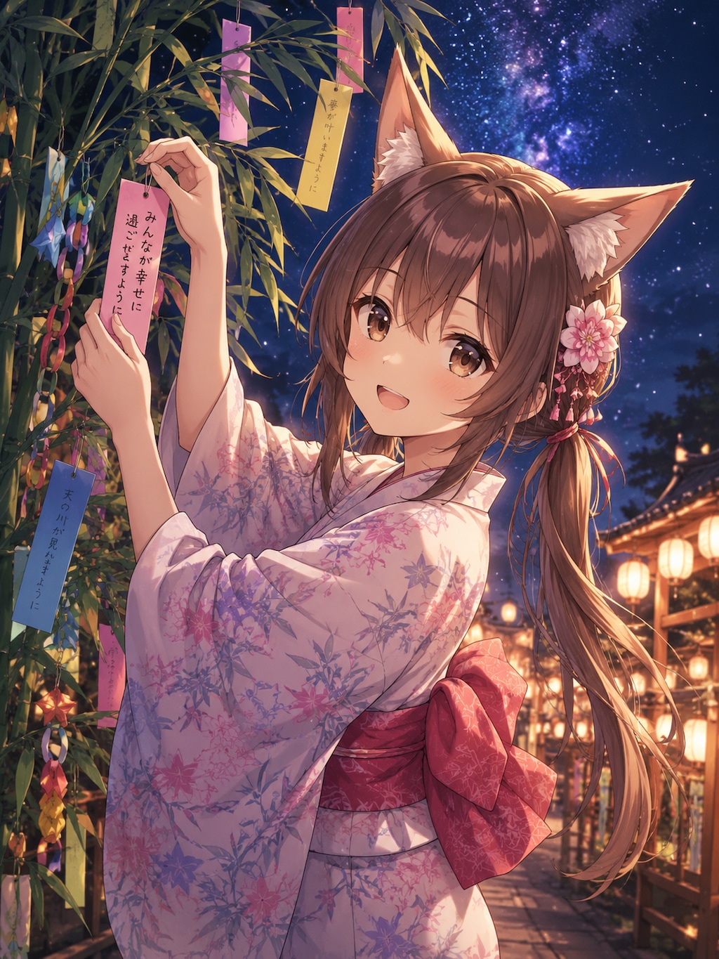 狐娘たちの七夕