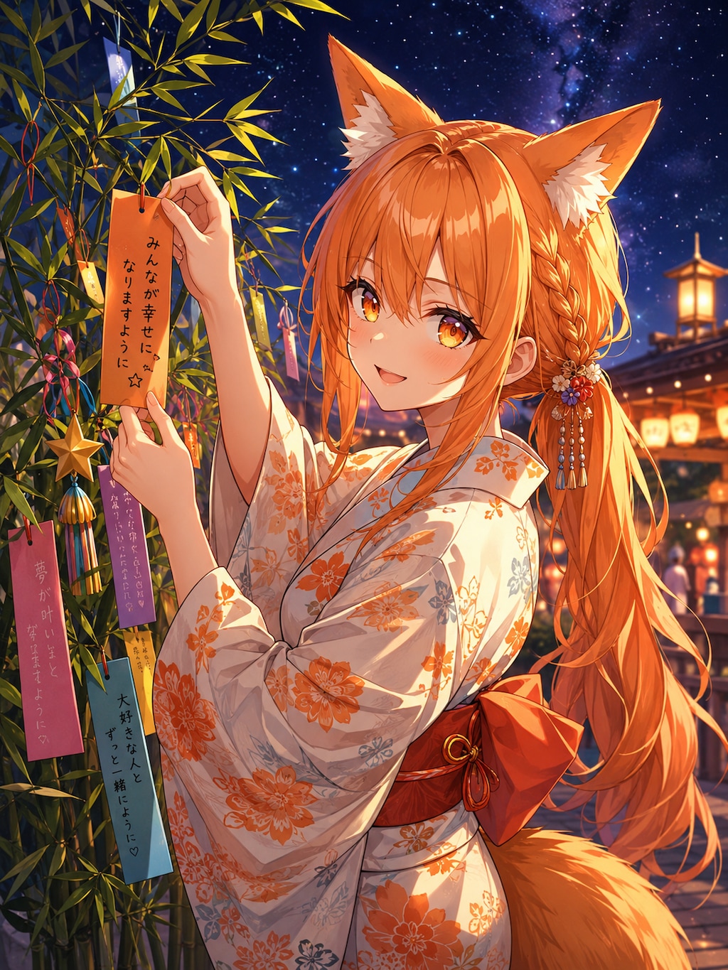狐娘たちの七夕