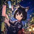 狐娘たちの七夕 5枚目