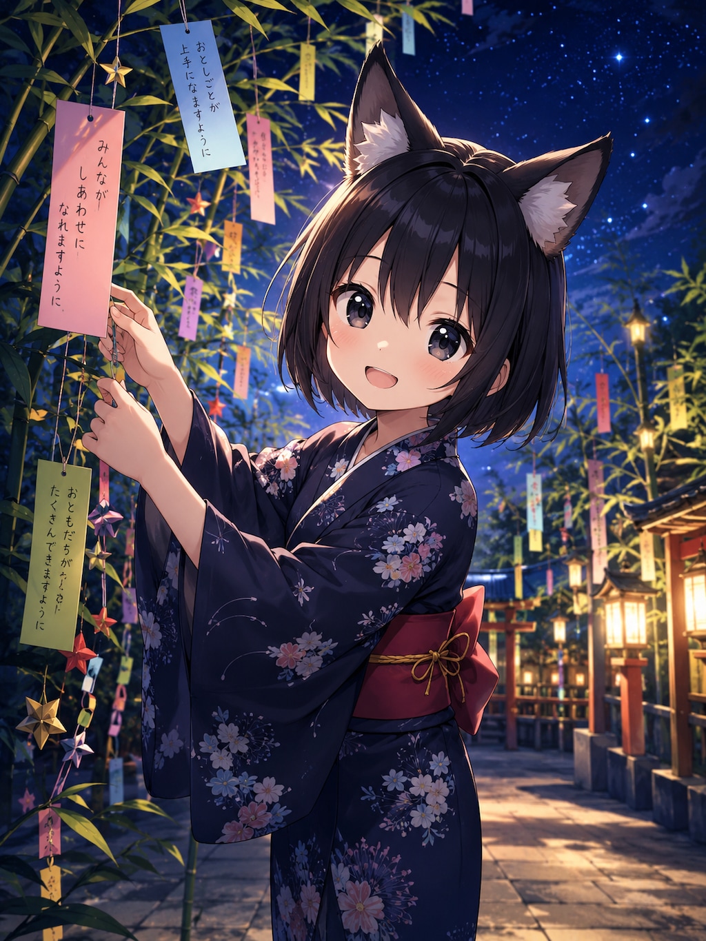 狐娘たちの七夕