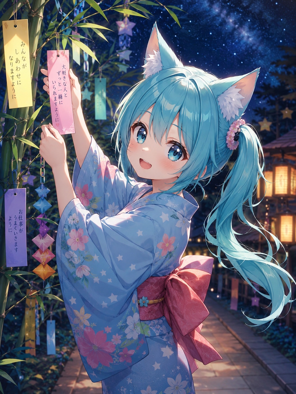 狐娘たちの七夕