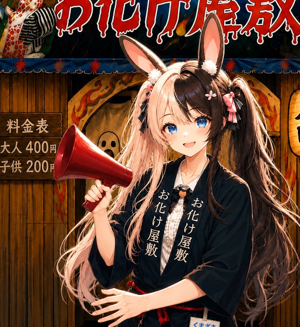 縁日楽しい👻✨　お化け屋敷⁉️怖いの？