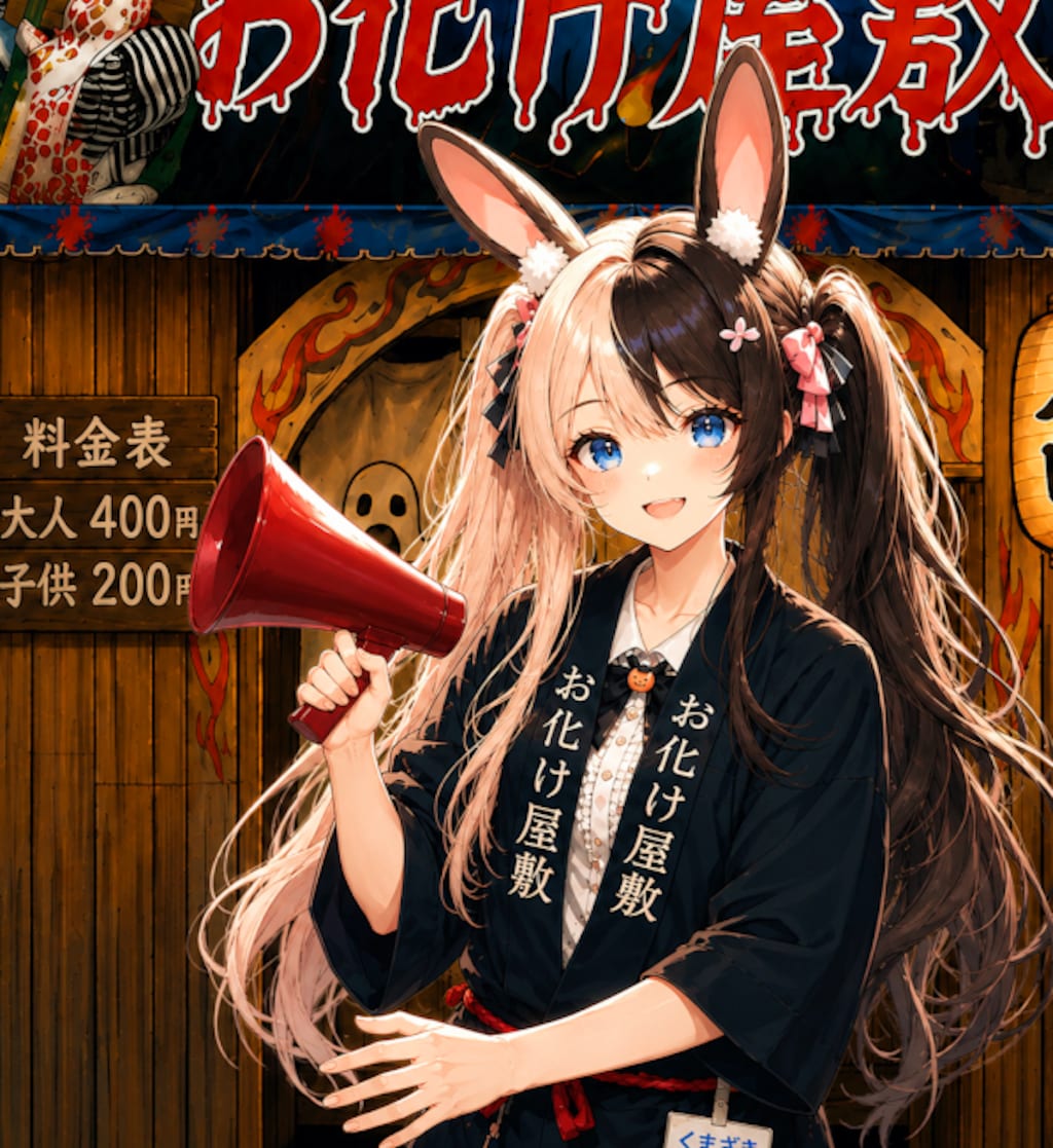 縁日楽しい👻✨　お化け屋敷⁉️怖いの？