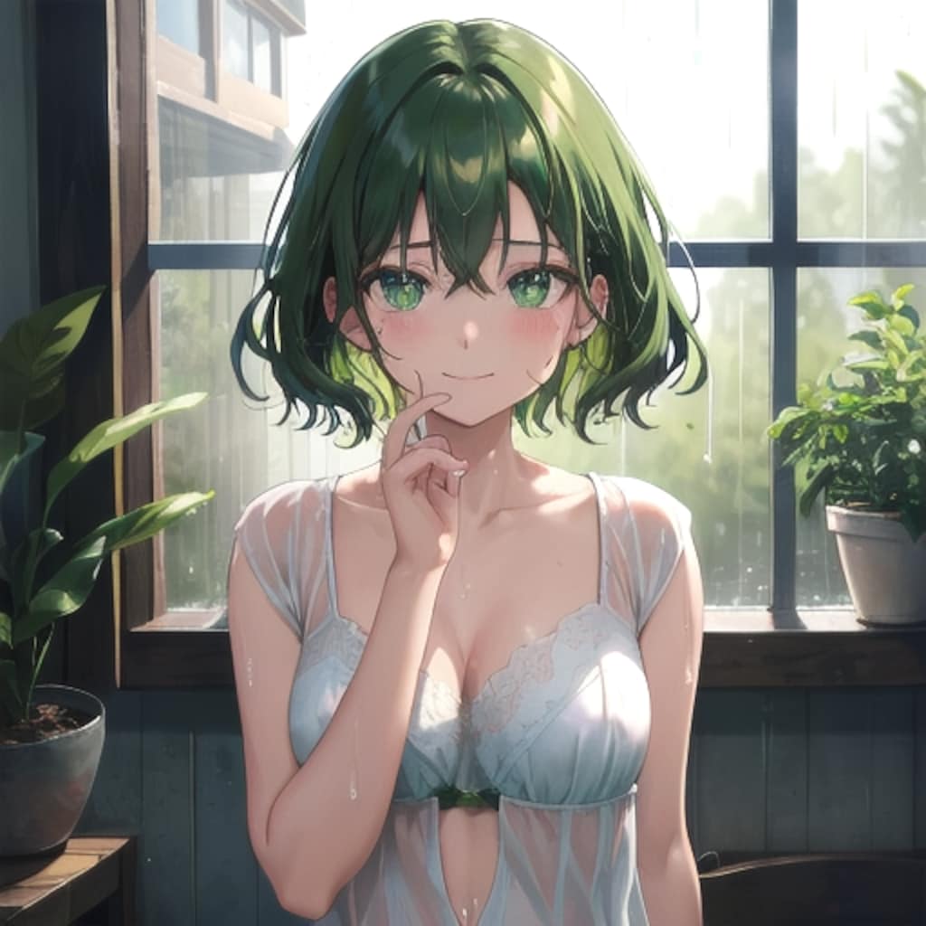 芽生ちゃん31「雨の日の一コマ」