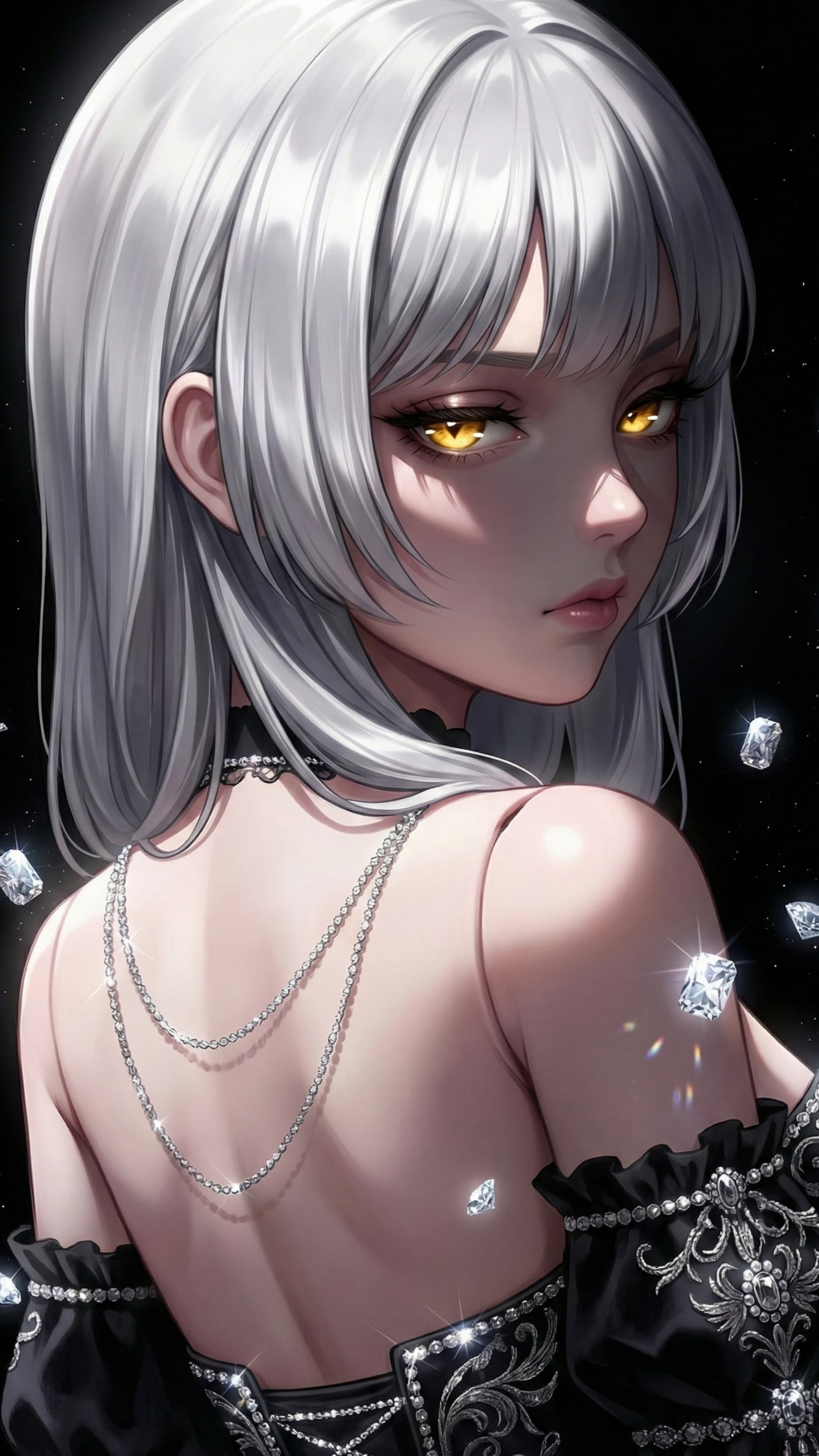 ダイヤモンド・ダストの君主 / The Living Gemstone | の人気AIイラスト・グラビア