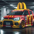 マクドナルドカラーのスズキイグニスレーシングカー 4枚目