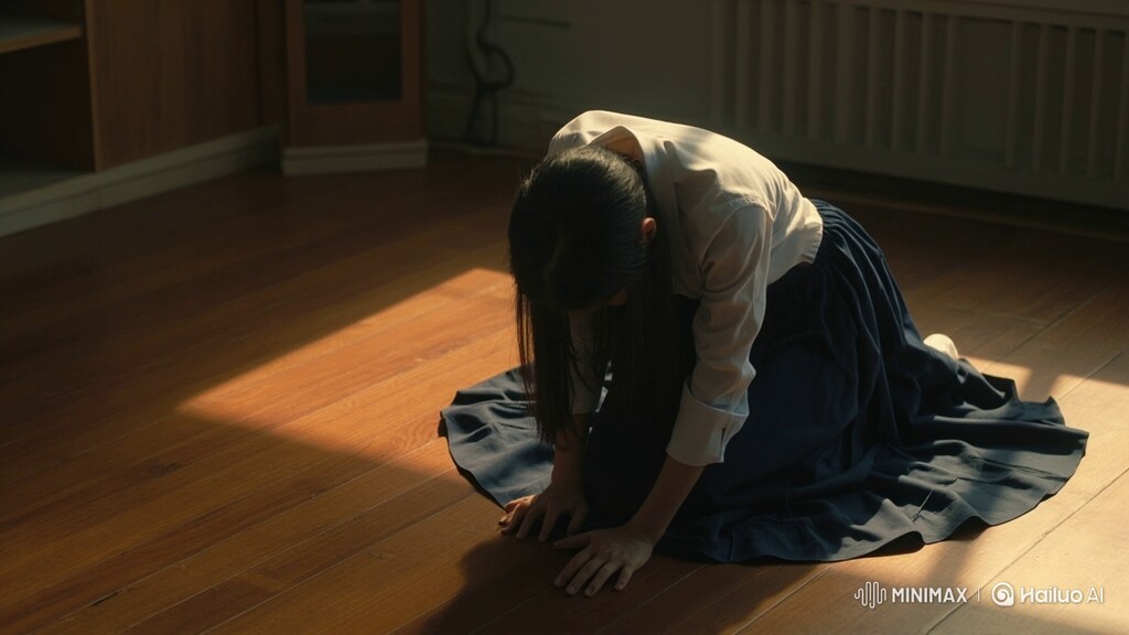 女子校生が土下座しているだけ
