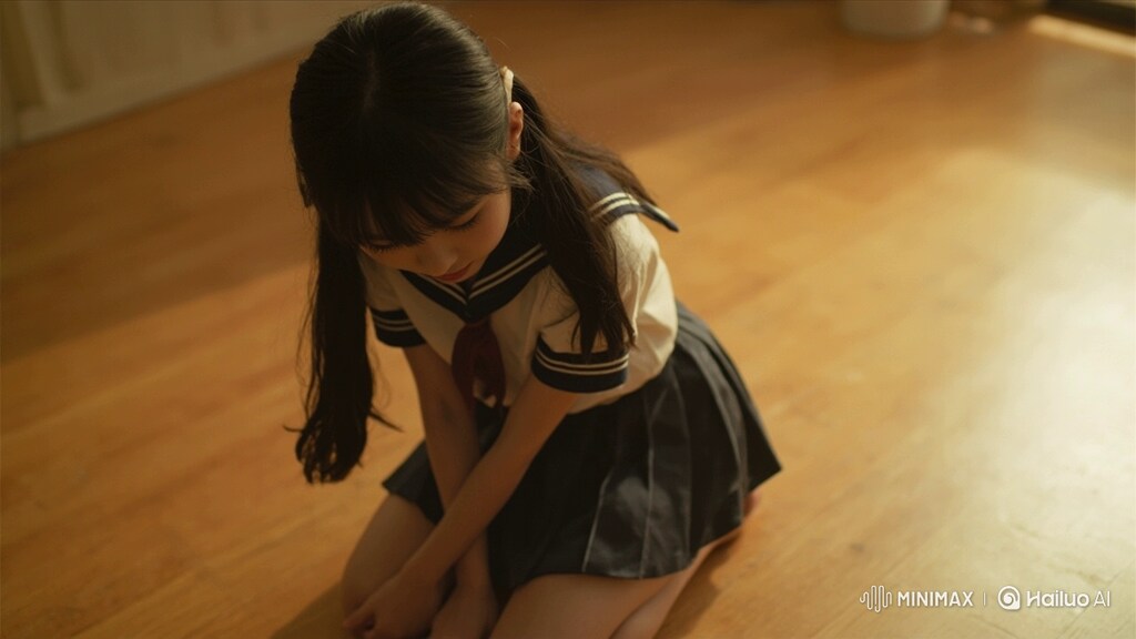 女子校生が土下座しているだけ