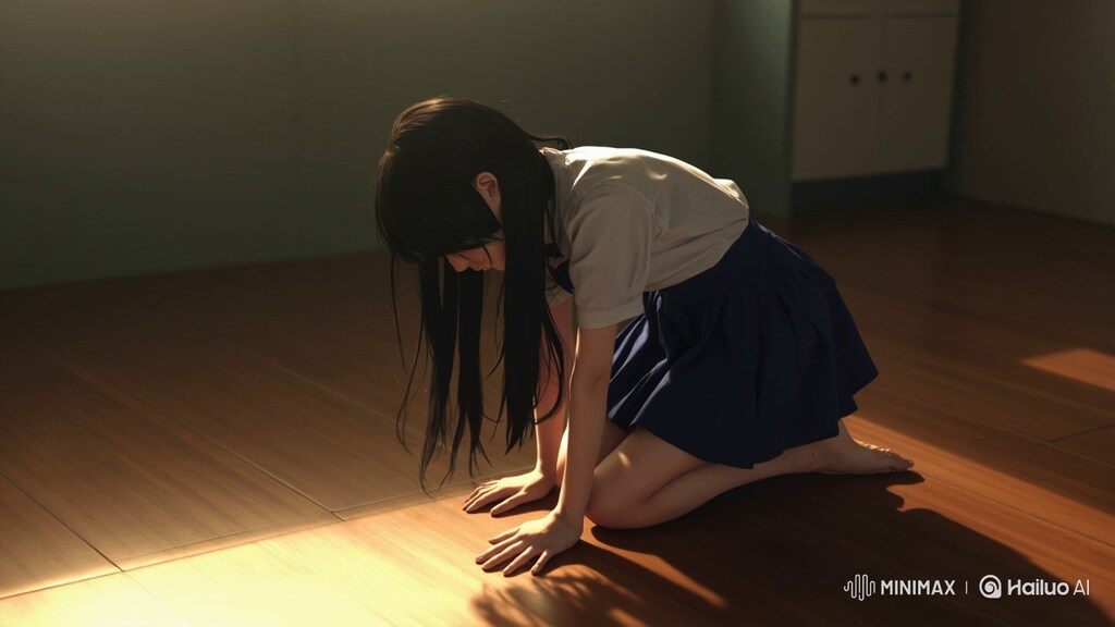 女子校生が土下座しているだけ