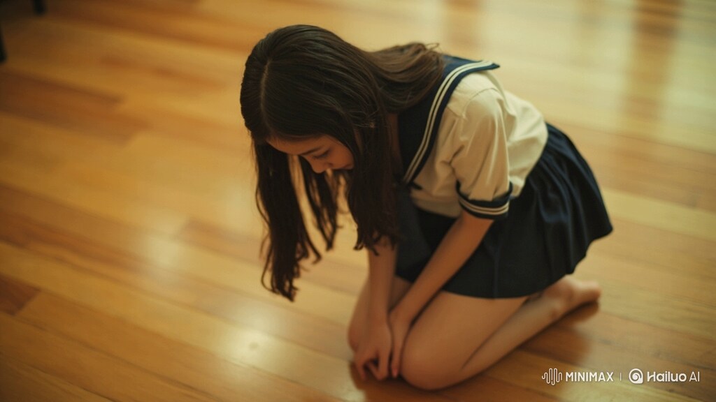 女子校生が土下座しているだけ