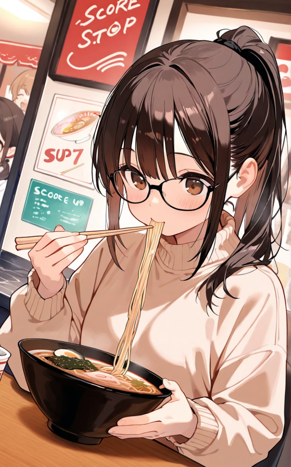 親父、替え玉。固めでお願いね