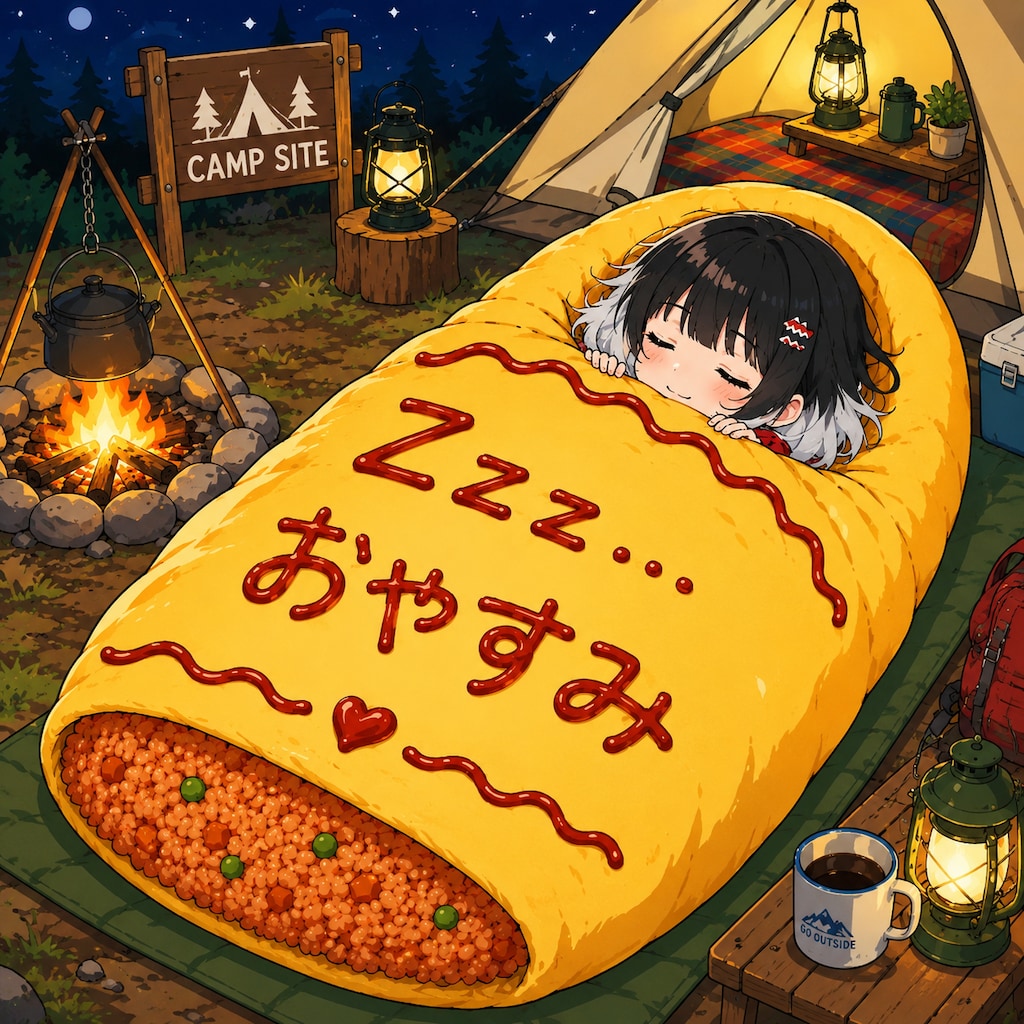 オムライス型寝袋