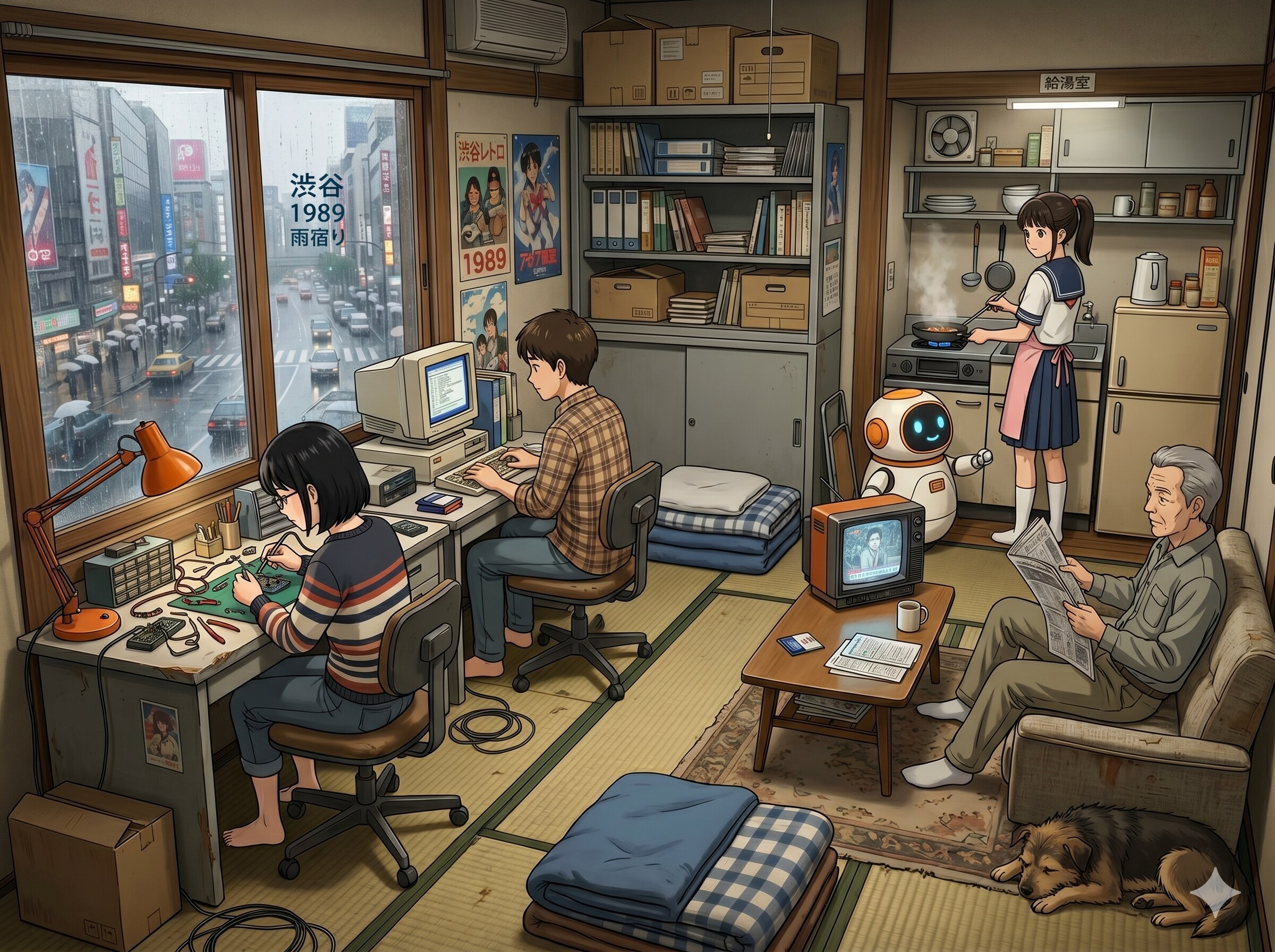 都会の作業場 1989年