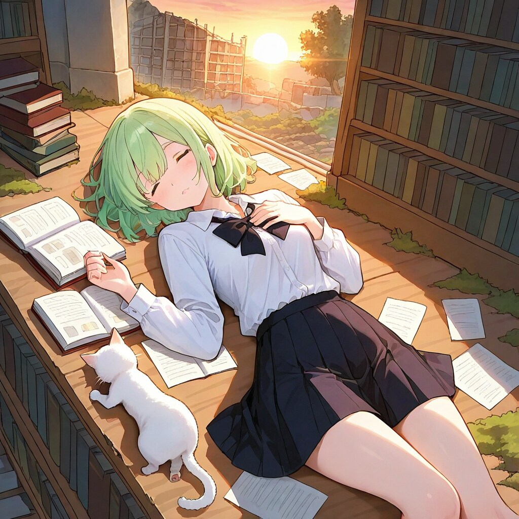 CAPEで猫とうたた寝