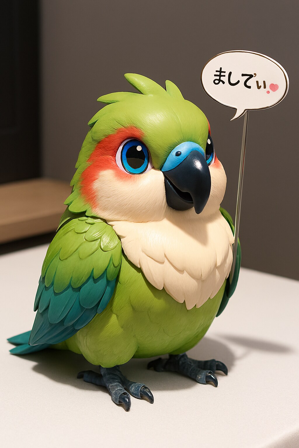喋るインコフィギュア