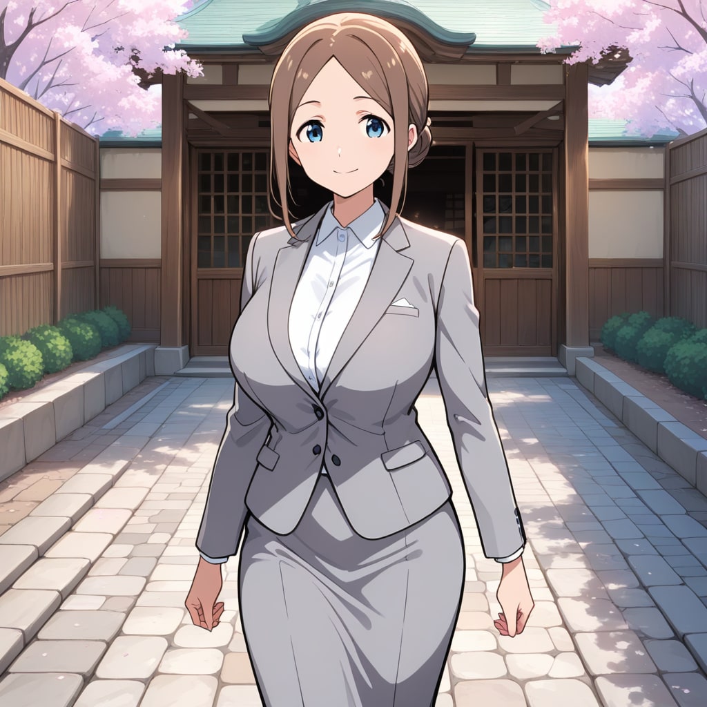 入学式に向かうママ | の人気AIイラスト・グラビア