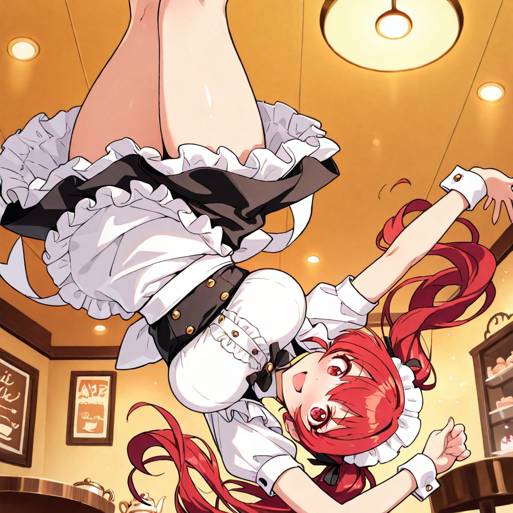 重力逆転カフェ（ただのポーズ）