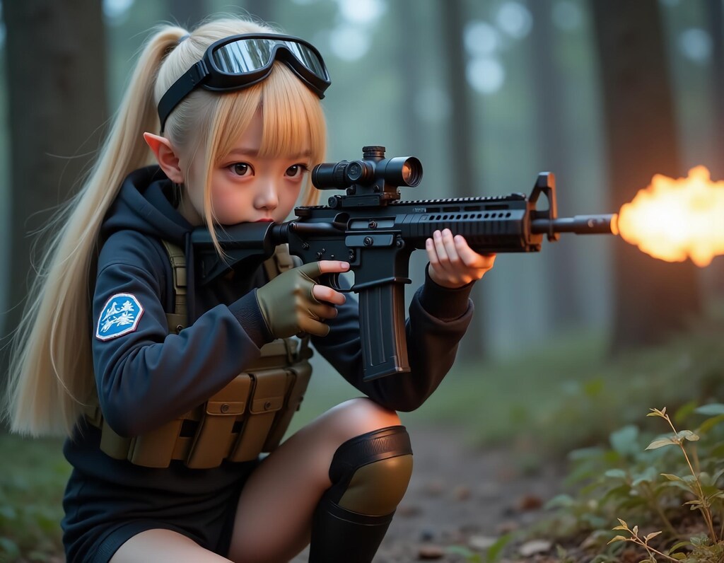 人族の支援を受けるエルフ軍の少女たち③「敵を倒しても倒しても…、いったいいつまで戦い続ければいいの…」