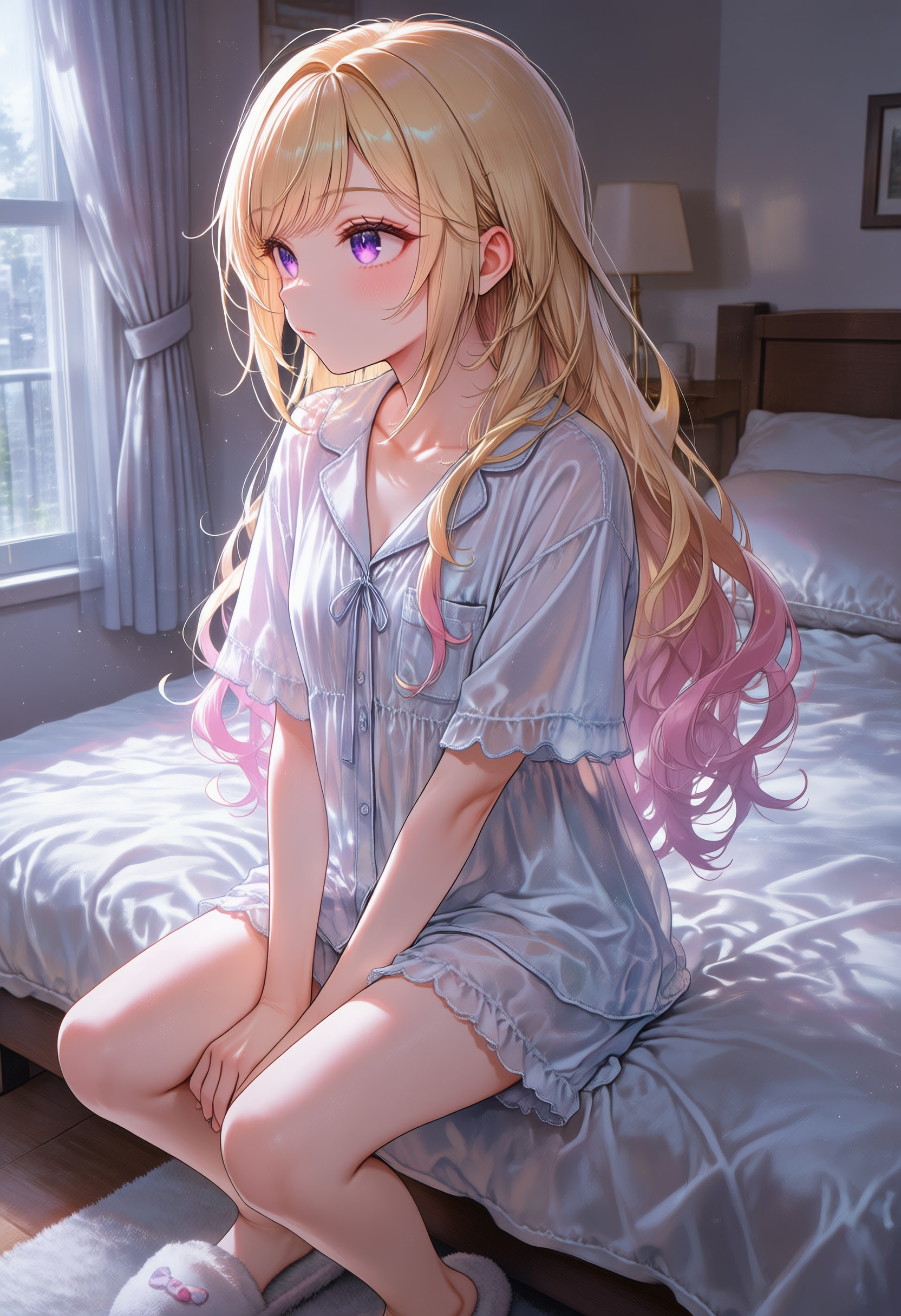 寝起きのぼーっとタイム | の人気AIイラスト・グラビア