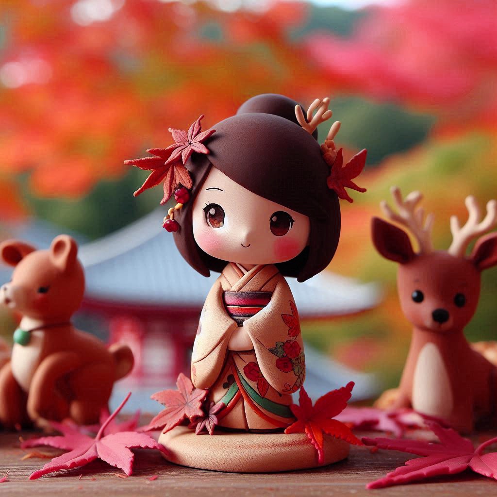 紅葉狩りやったら奈良へ！ | の人気AIイラスト・グラビア