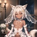 ウエディングドレス狐娘 3枚目