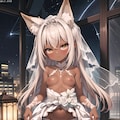 ウエディングドレス狐娘 4枚目