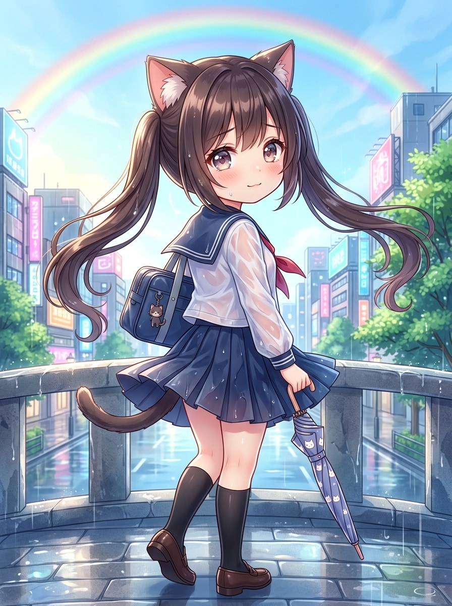 黒ツイにゃん | の人気AIイラスト・グラビア