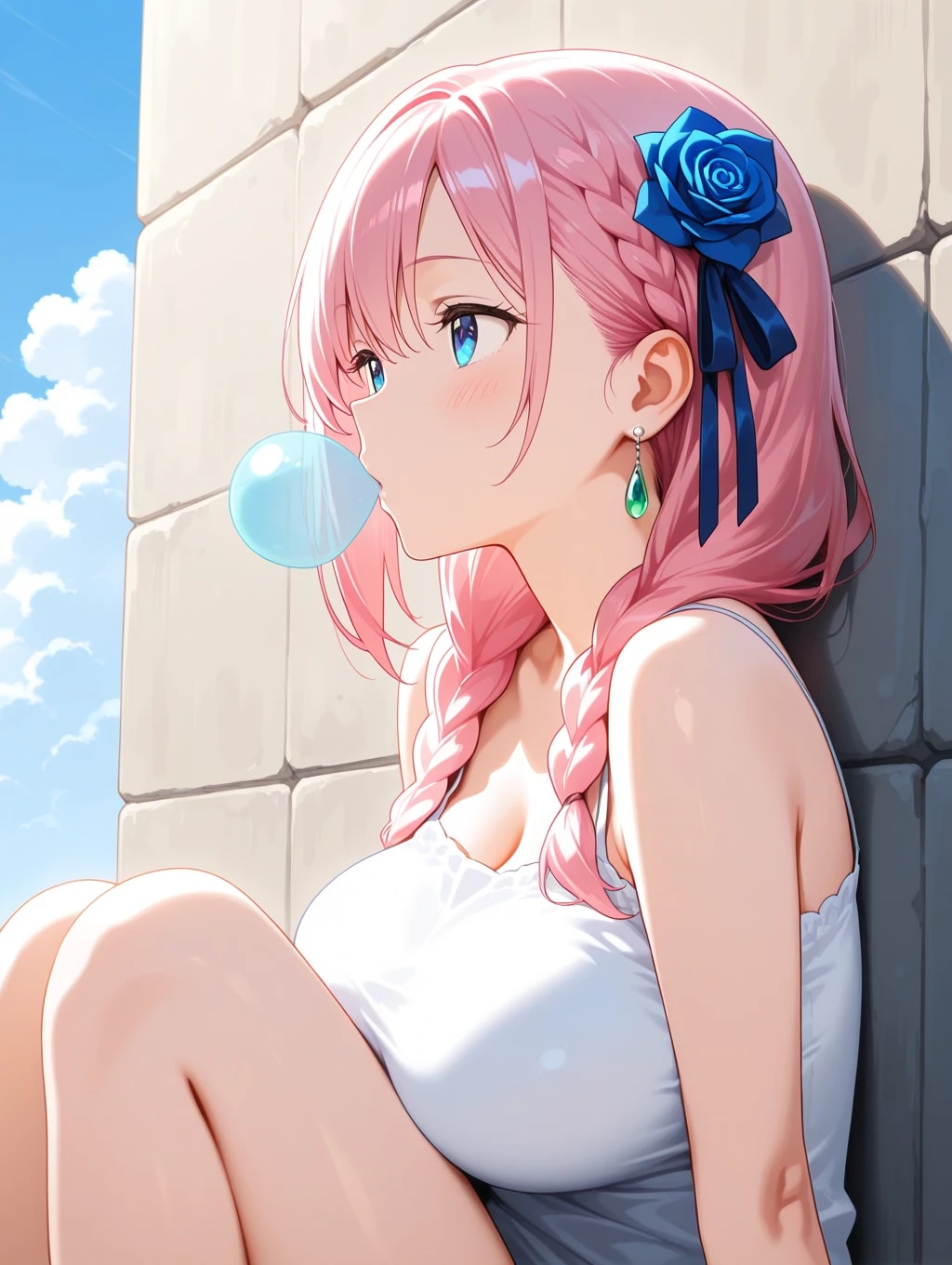 フーセンガムとピンク髪 | の人気AIイラスト・グラビア