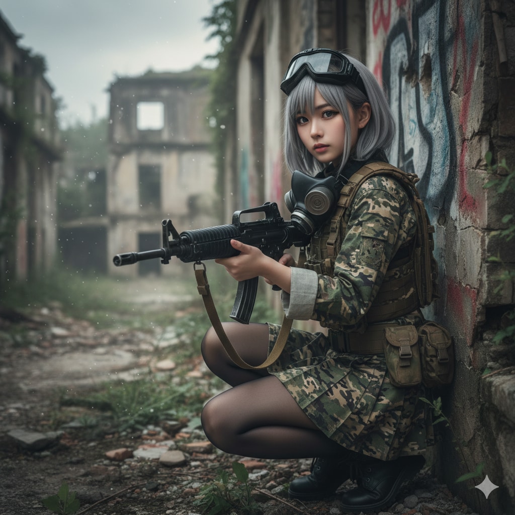 戦場の女性戦士