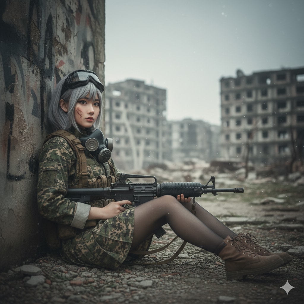 戦場の女性戦士