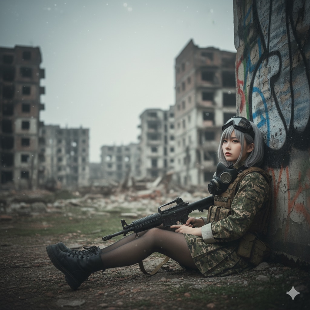 戦場の女性戦士