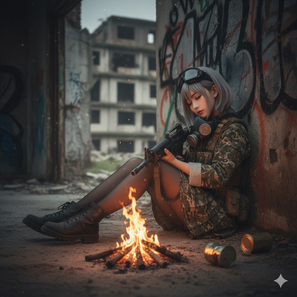 戦場の女性戦士