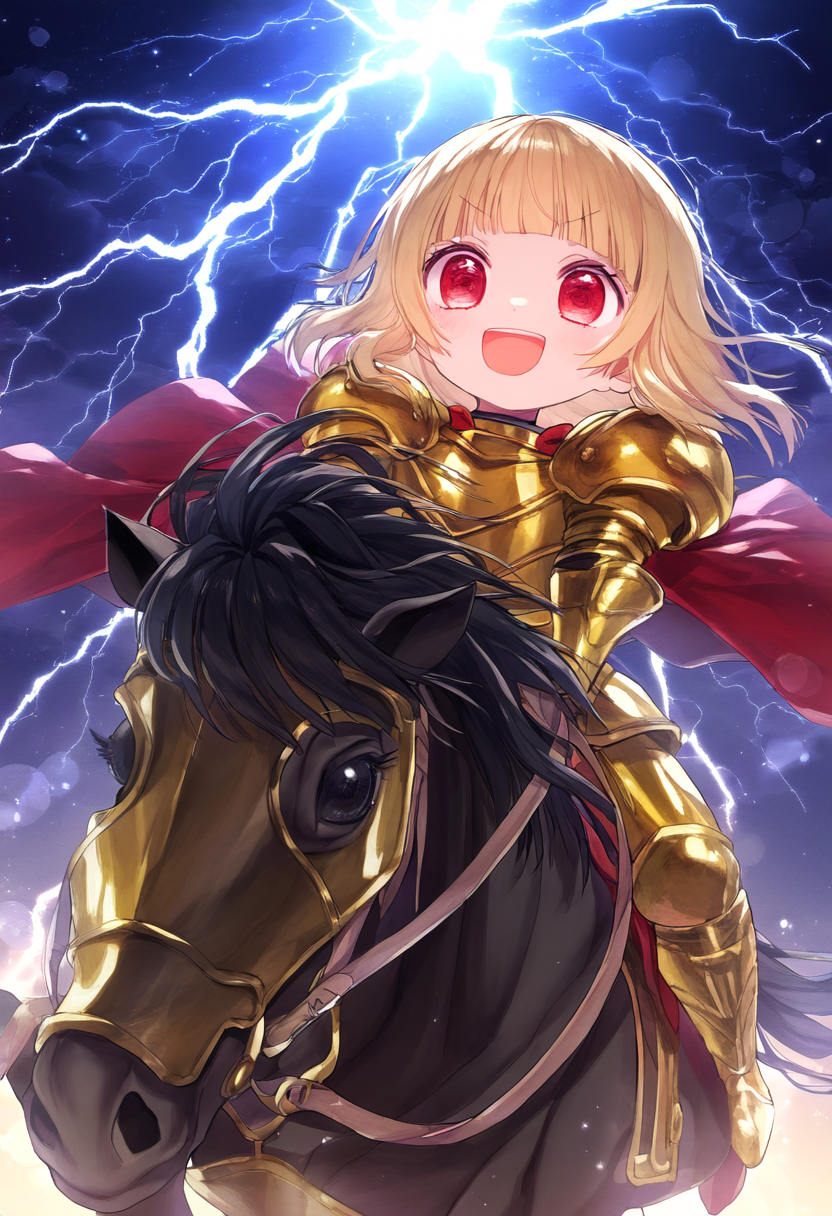 馬に乗る愛莉ちゃん