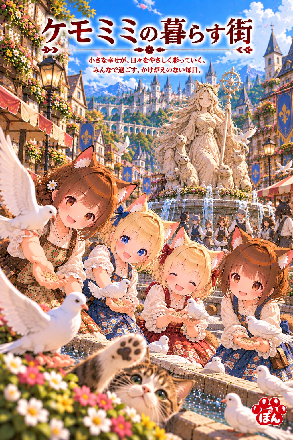 ケモミミの暮らす街 | の人気AIイラスト・グラビア