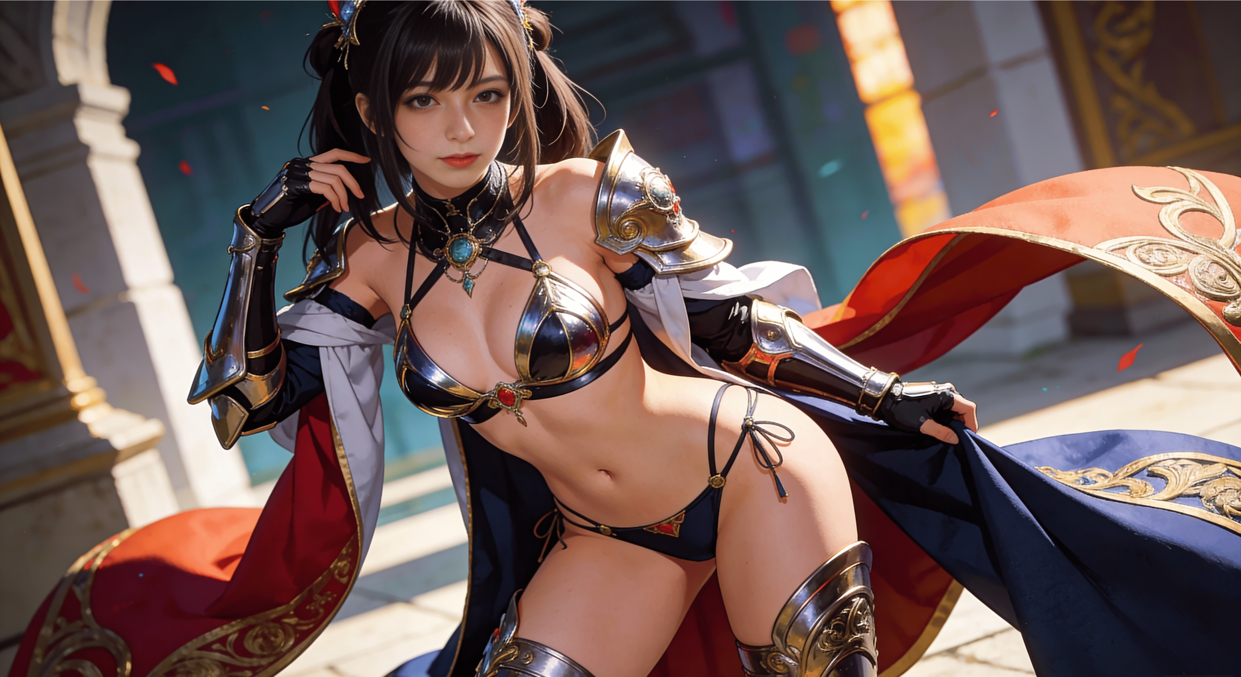ビキニアーマー・邪魔な布