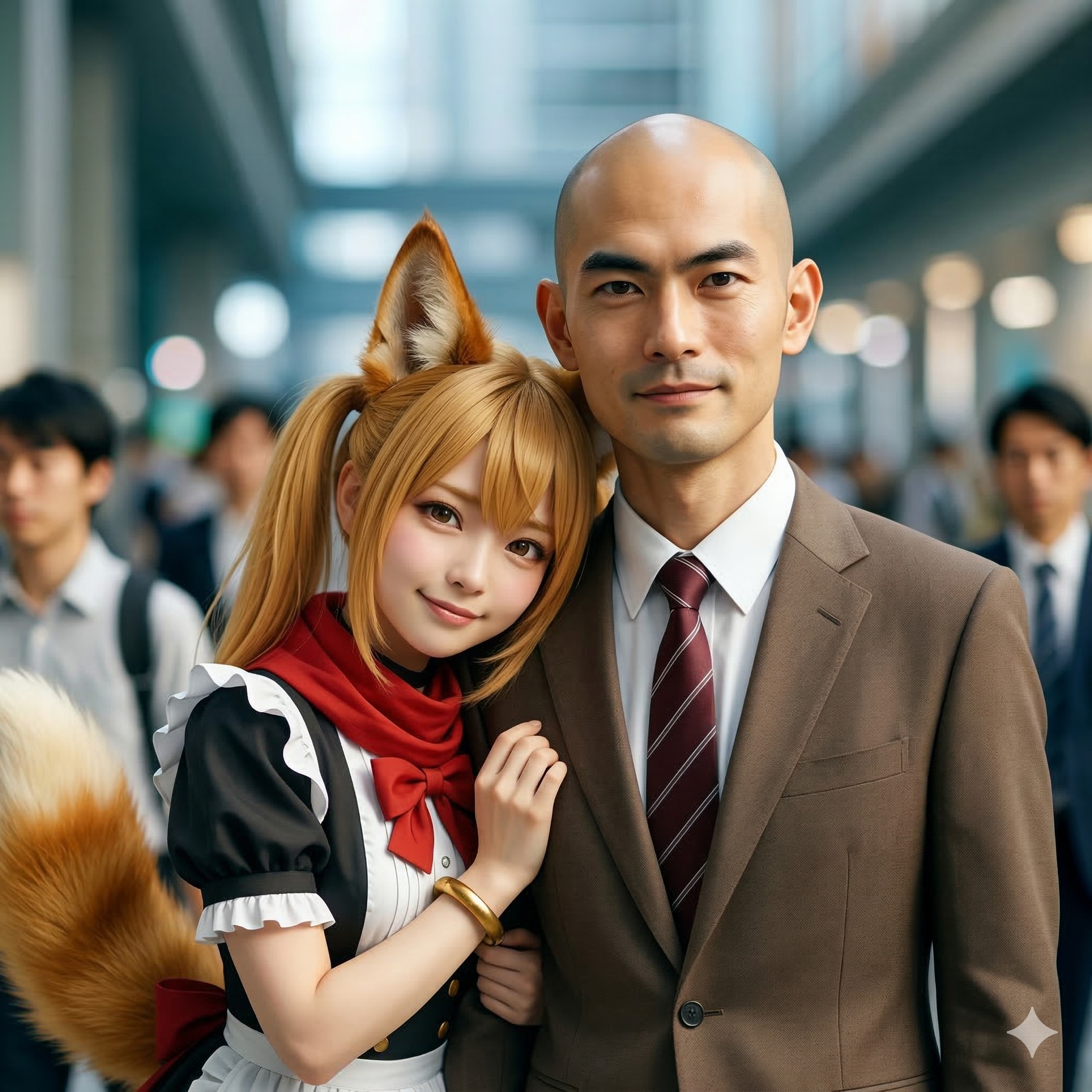 うんこっこさんのハゲ部長に懐く