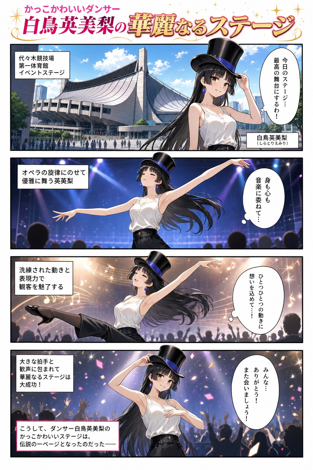 かっこかわいいダンサー白鳥英美梨の華麗なるステージ・代々木競技場第一体育館