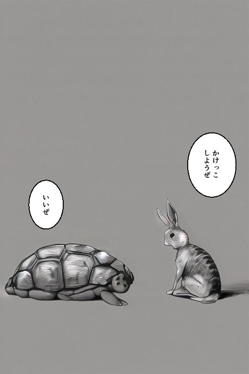【AI漫画】かけっこ