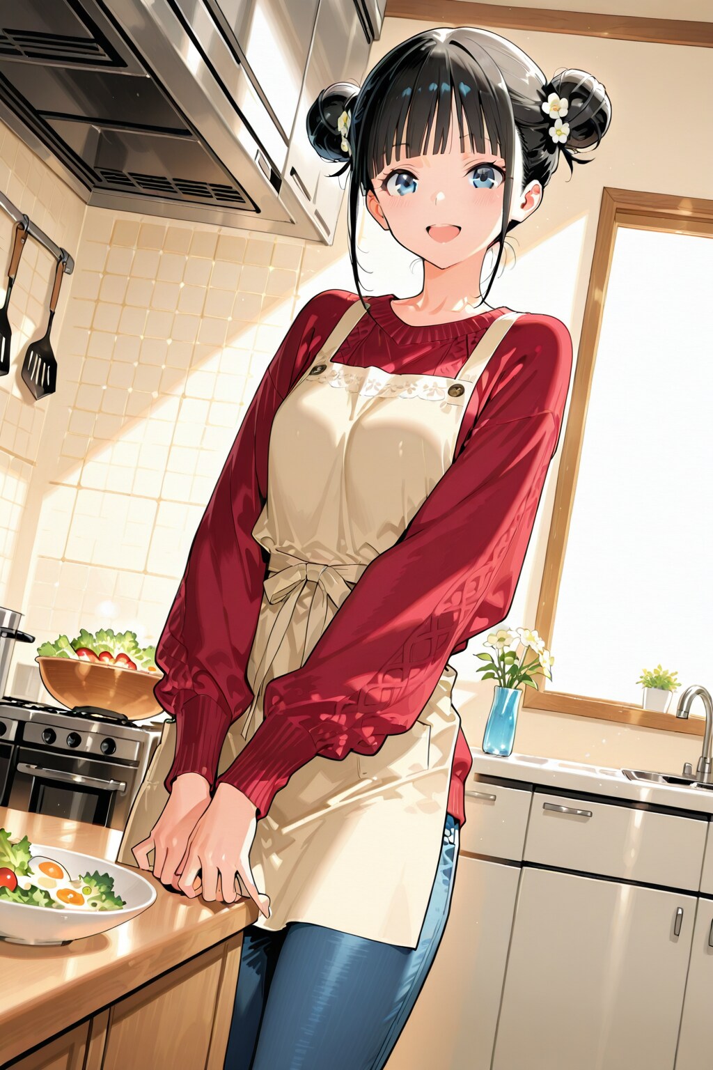 おだんごちゃん🍡✨と朝ごはん🍚✨　5/4 | の人気AIイラスト・グラビア