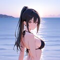 彼女と海 3枚目