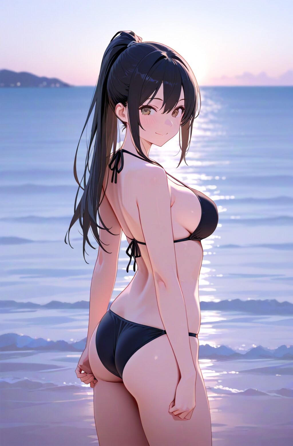 彼女と海