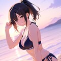 彼女と海 10枚目