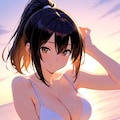 彼女と海 6枚目