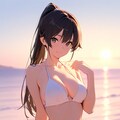 彼女と海 8枚目