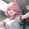 体育祭のダンス練習中 2枚目