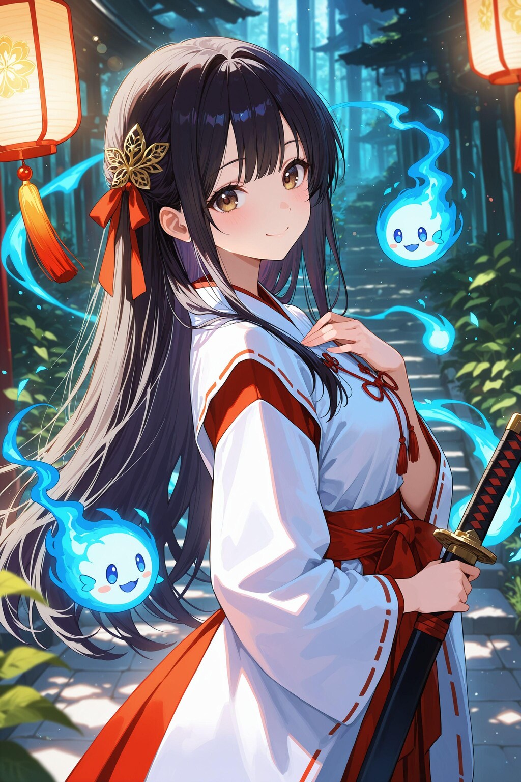 異世界神社の巫女さん（お化け退治）
