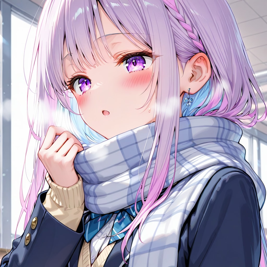 ねむちゃん037～寒い日の登校～