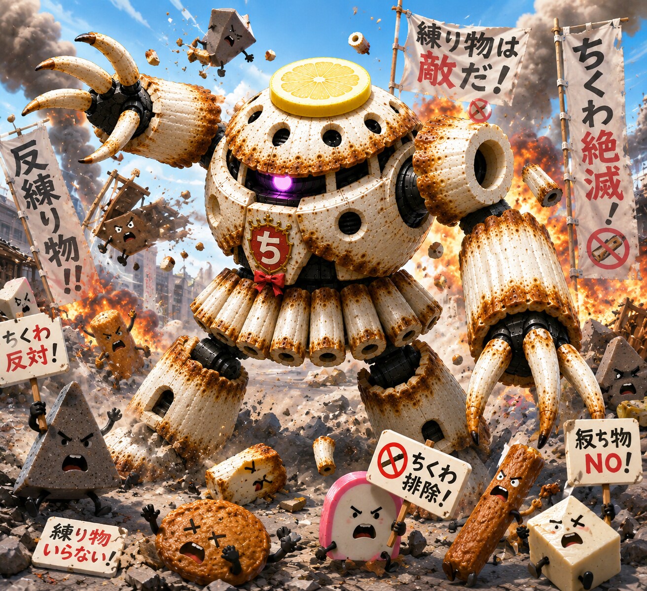 戦え！《ちくわック》！  かまぼこ…お前はなにしてる？