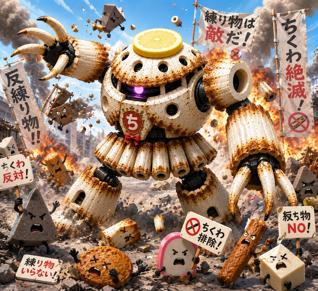 戦え！《ちくわック》！  かまぼこ…お前はなにしてる？