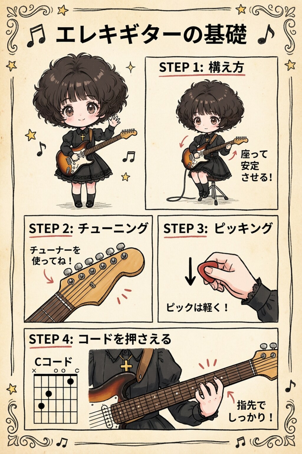 アフワと始めるギターの練習